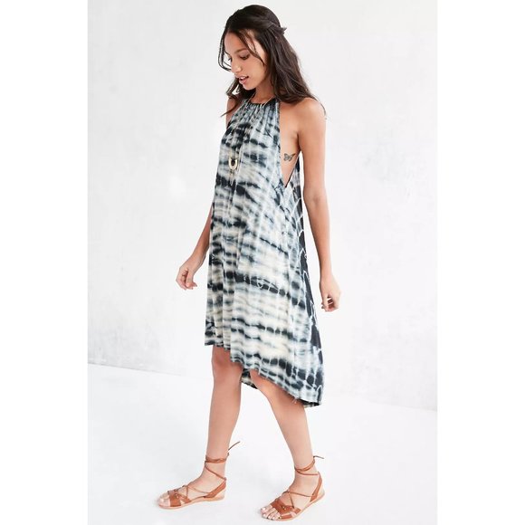 Ecote Urban Outfitters Hazelene  Midi high/ low Tie Dye Dress - Picture 3 of 9
